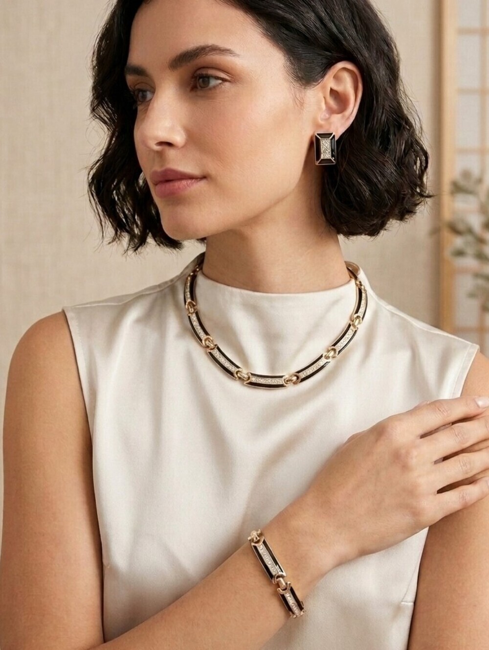 BUTLER FIFTH AVENUE COLLECTION Vintage Jewelry Set, Necklace, Bracelet, Earrings